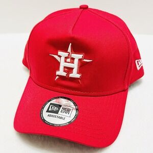 New Era Houston Astros‎ Red A-Frame 9FORTY Hat Cap Adjustable Snapback MLB